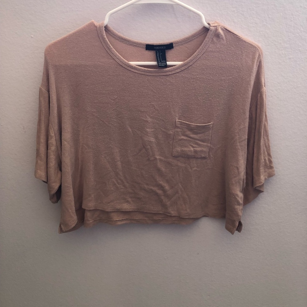Light pink crop top